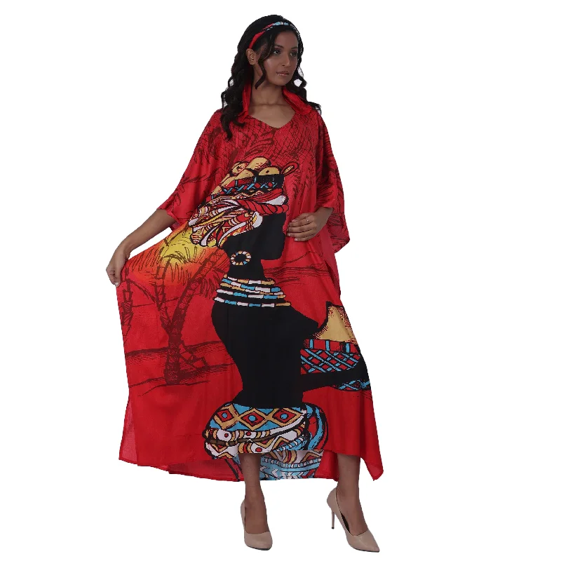 African Women's Maxi Length Kaftan -FI-4246