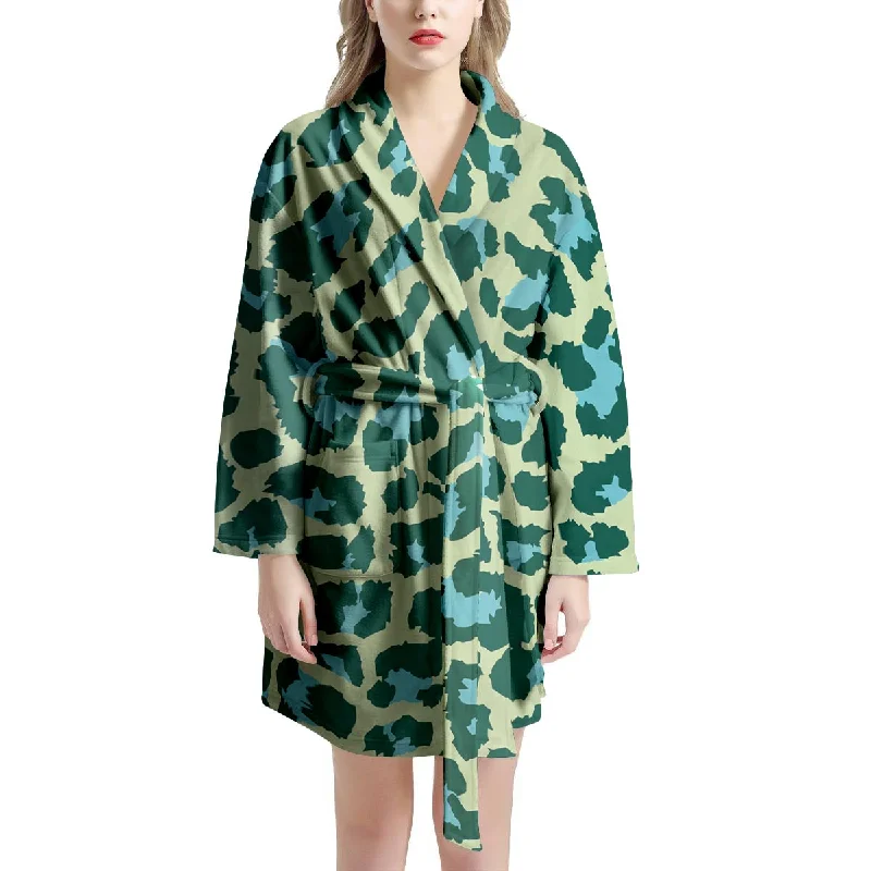 Green Cheetah Women's Robe