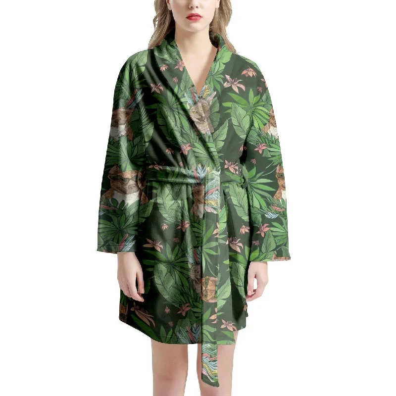 Hawaiian Tropical Pitbull Women's Robe