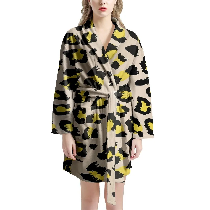 Leopard Print Women's Robe