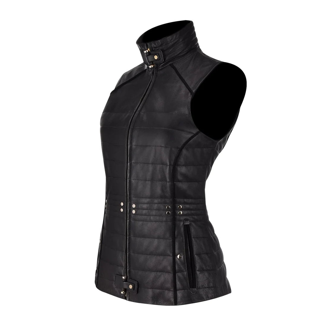 M276BOA -   Cuadra black western fashion soft lambskin vest for women