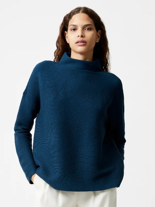 Babysoft Ribbed Mock Neck Jumper