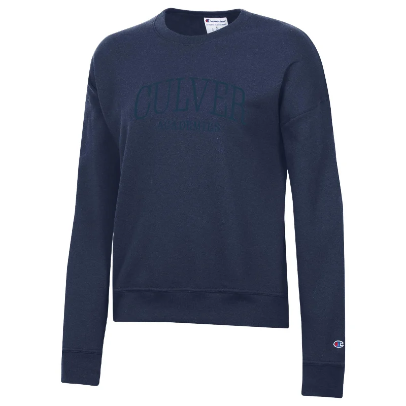 Champion Women's Powerblend Crew - Navy