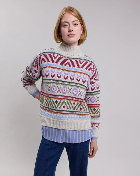 Hartford Mayalen Wool Jacquard Multicolor Sweater