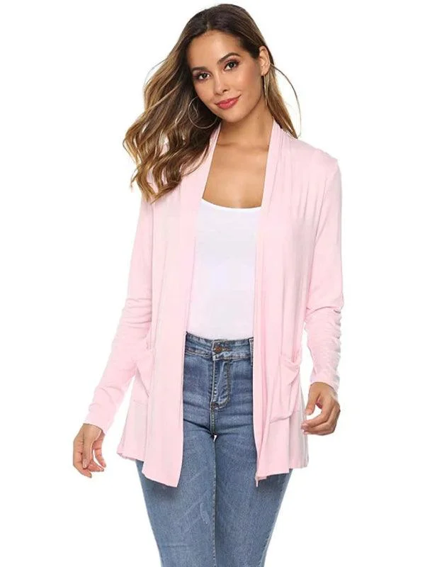 Mid-Length  Women Cardigan Sweater