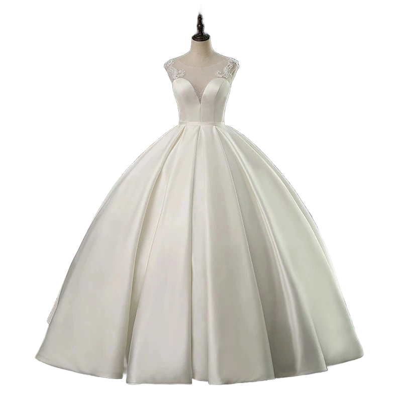 Satin Ballgown Wedding Dress