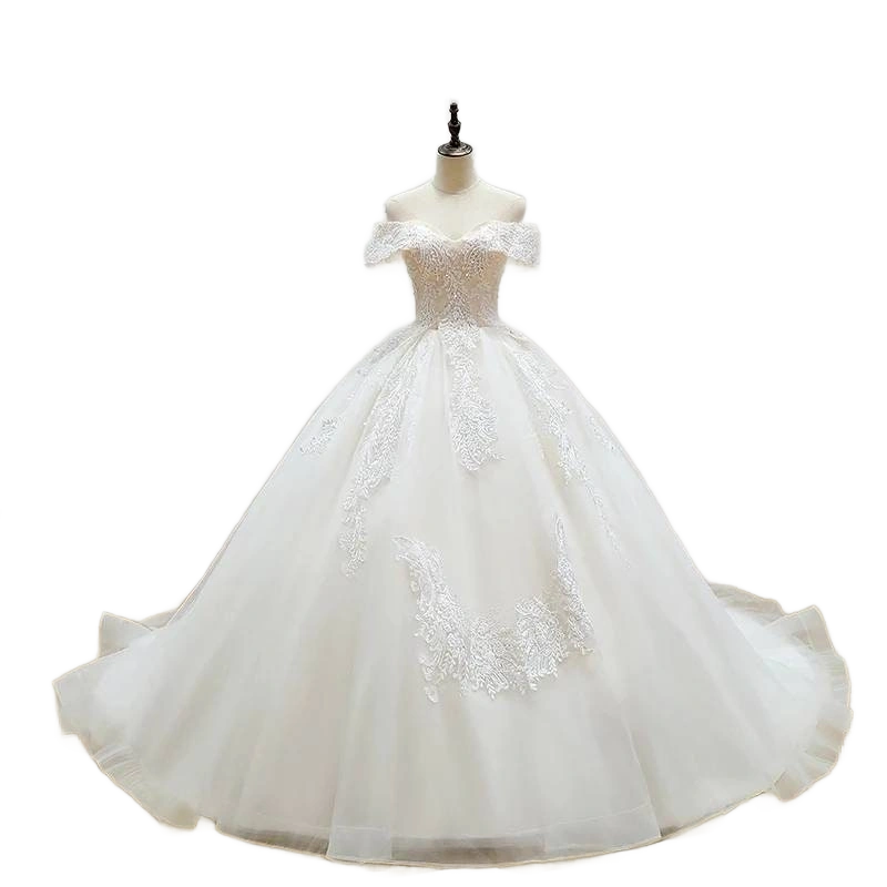 Simple Affordable Ballgown Wedding Dress