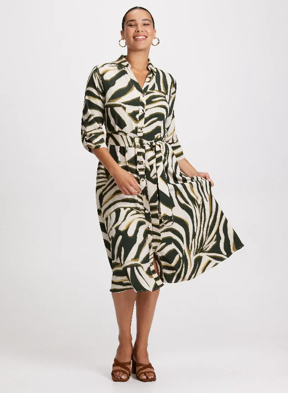 Animal Print Midi Dress