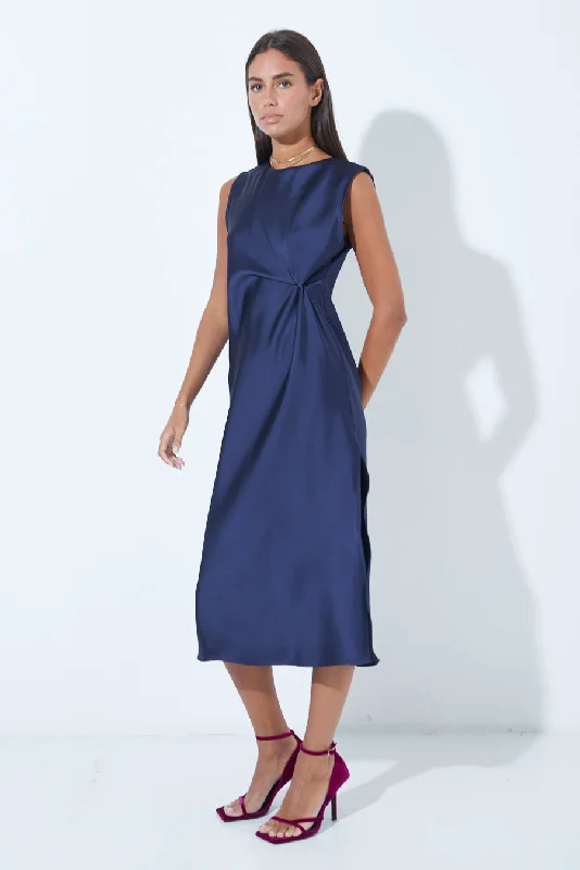 Elegant sleeveless midi dress wholesale