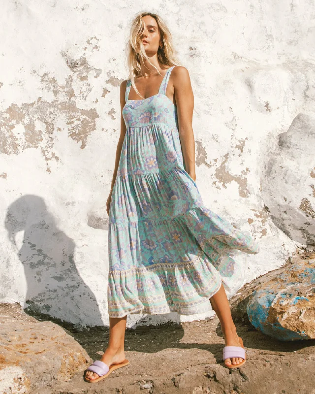 Hideaway Shine On Midi Dress - Mint