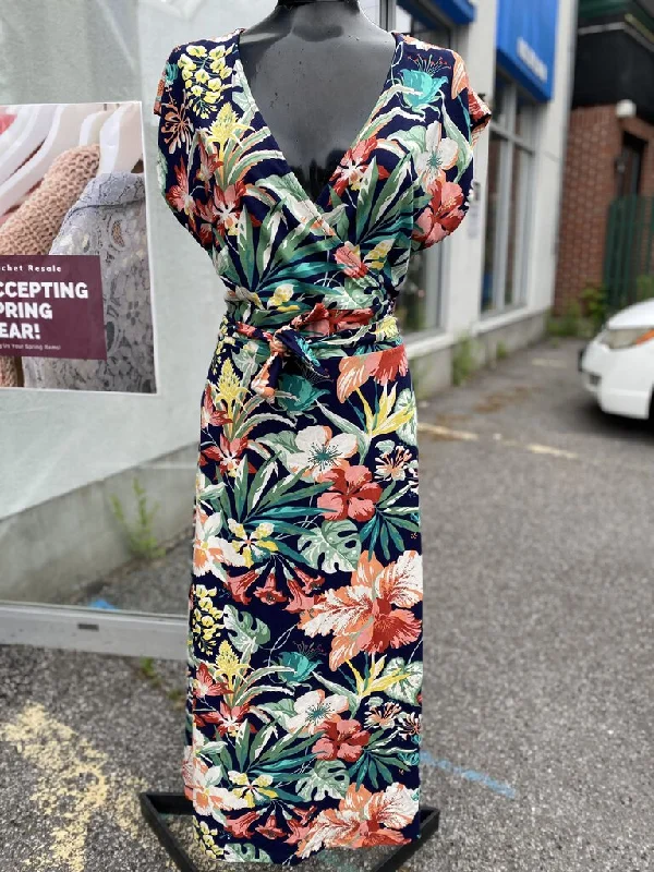 King Louie floral maxi dress L