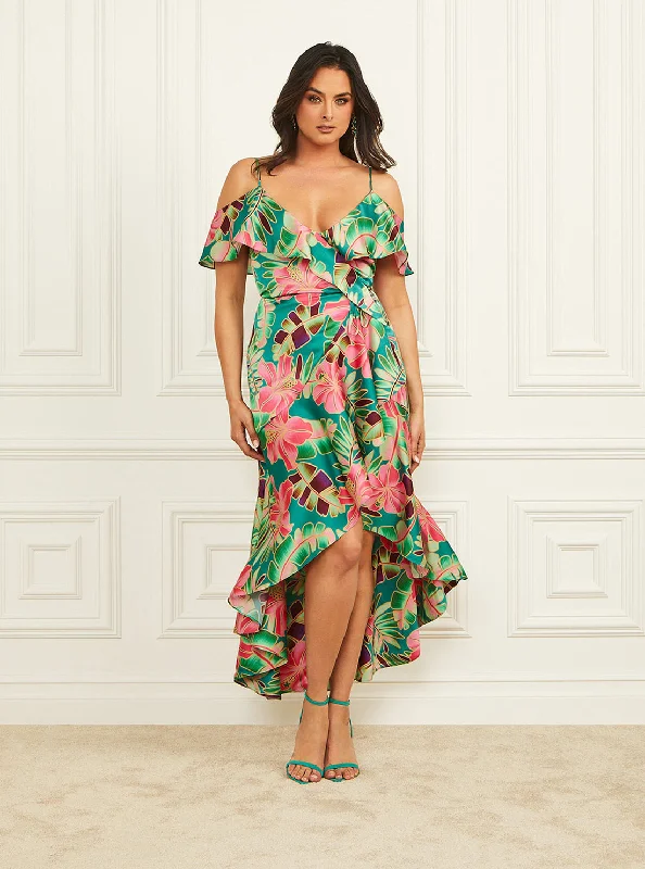 Marciano Paradiso Wrap Midi Dress