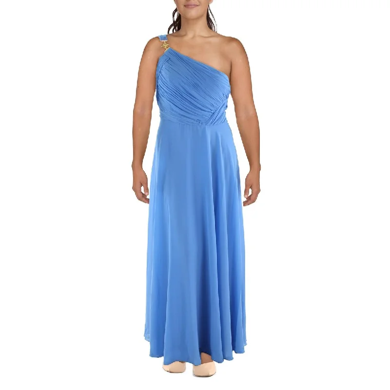 Womens One Shoulder Long Evening Dress