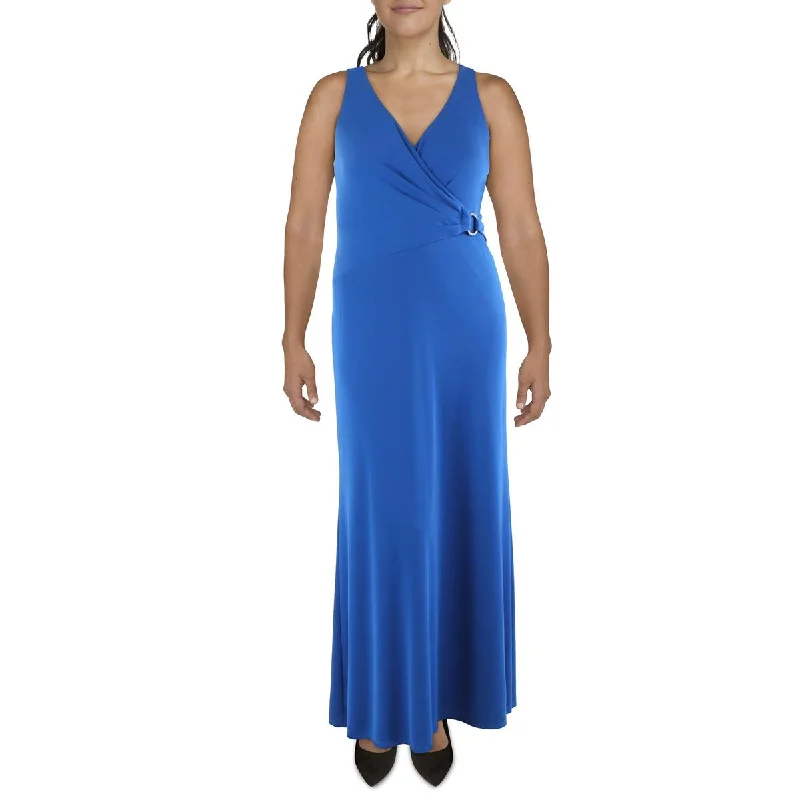 Womens Jersey Maxi Evening Dress