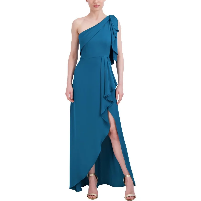 Womens One Shoulder Long Evening Dress