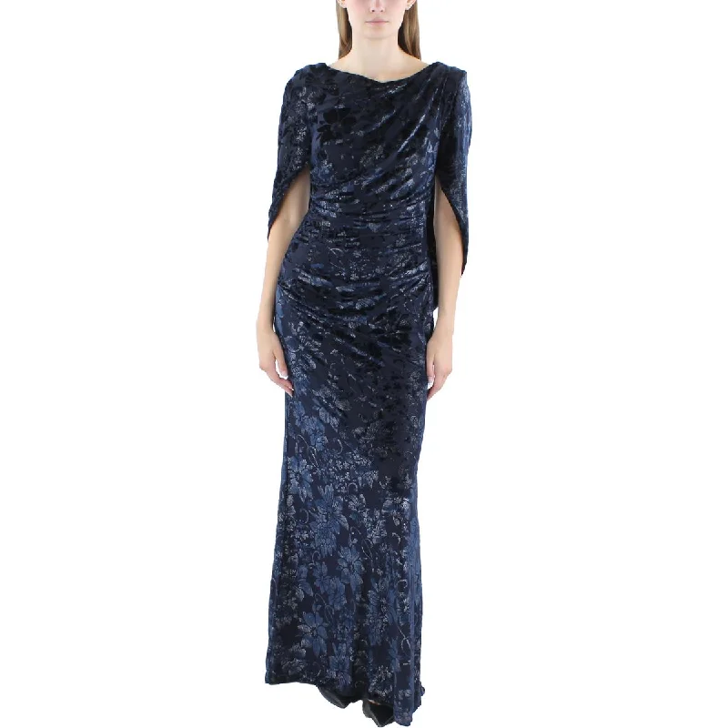 Womens Velvet Evening Dress