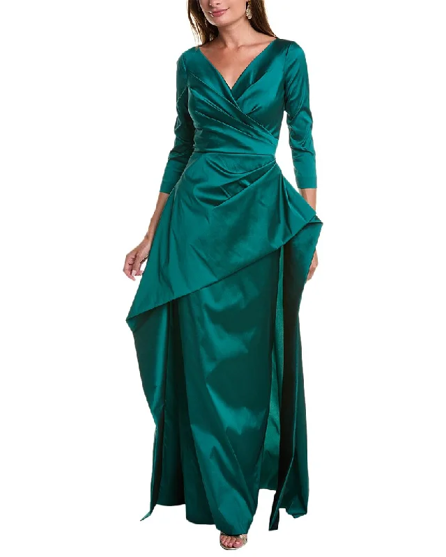 Teri Jon By Rickie Freeman Taffeta Gown