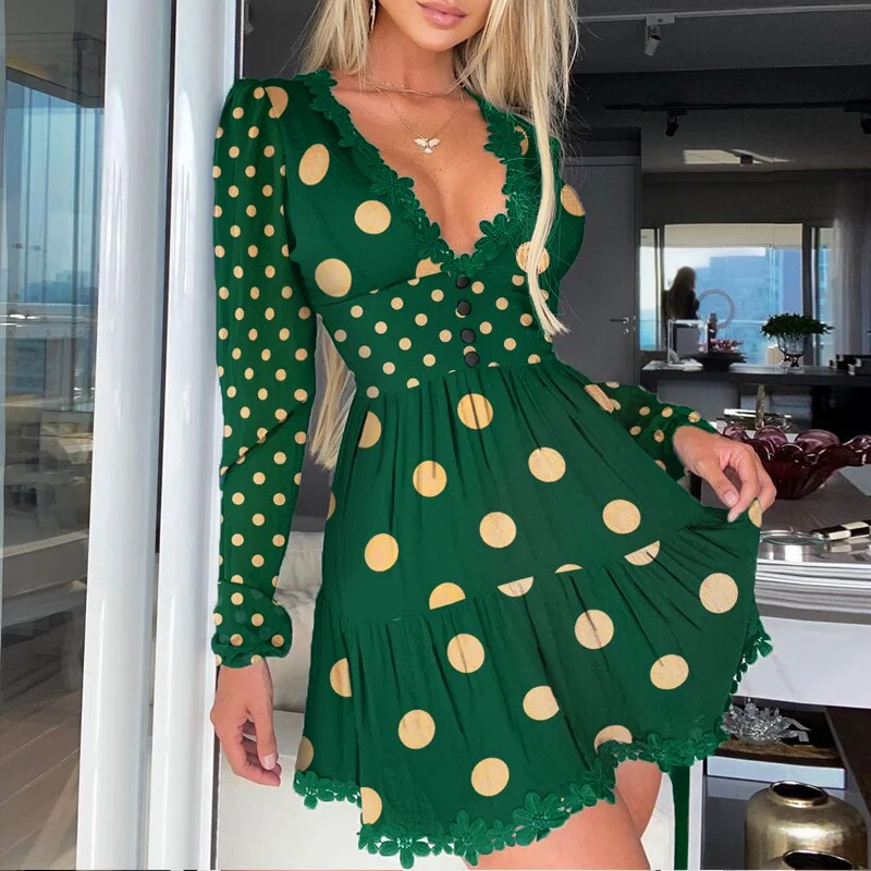 Polka Dot Green