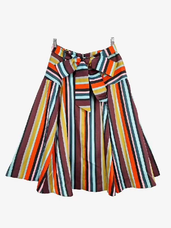 Gorman Groovy Flared Stripe Skirt Size 10