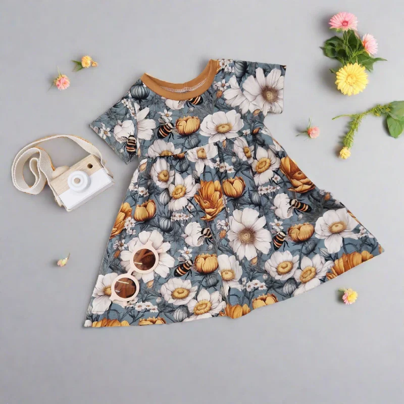 Baby & Toddler Spring Bee Gathered Dress