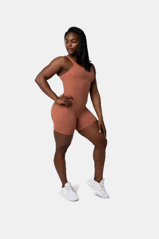 Cora Athletic Bodysuit - Roasted Pecan