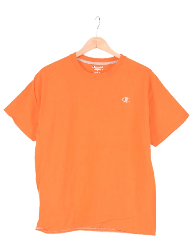 Champion Plain Orange T-shirt - L