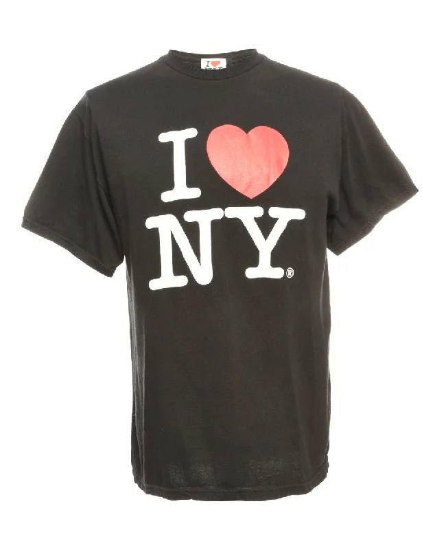 I Love New York Printed T-shirt - M