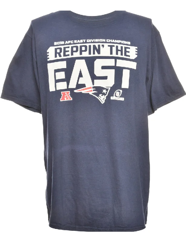 NFL Navy Sports T-shirt - L