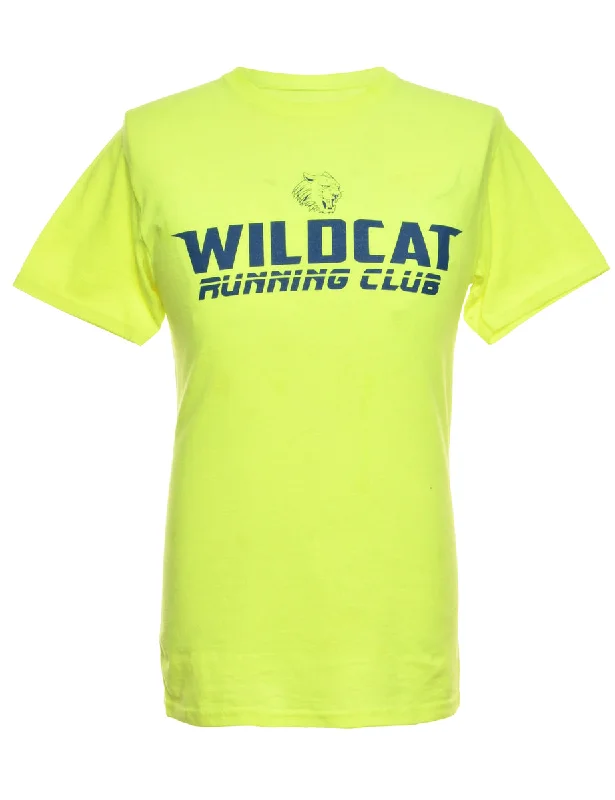 Wildcats Lime Green Sports T-shirt - M