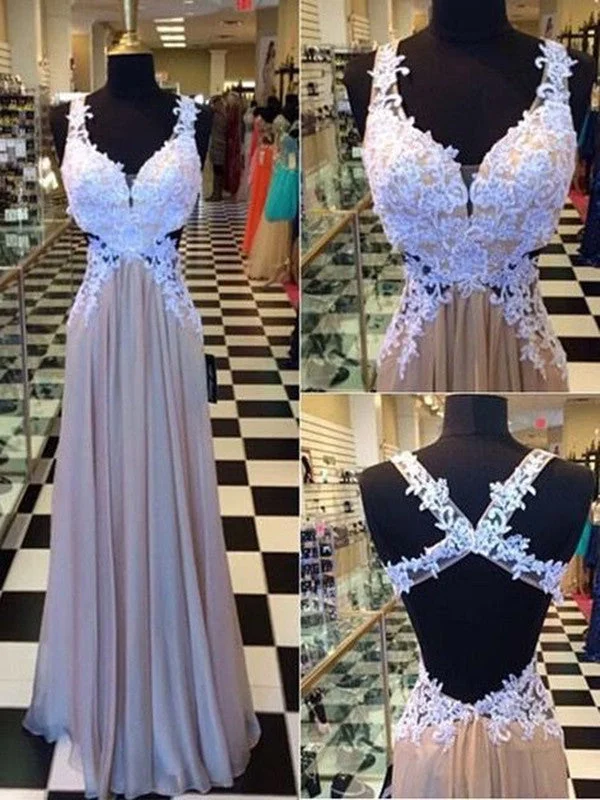 Custom Made A Line Sweetheart Neck Floor Length Long Lace Prom Dresses, Evening Dresses